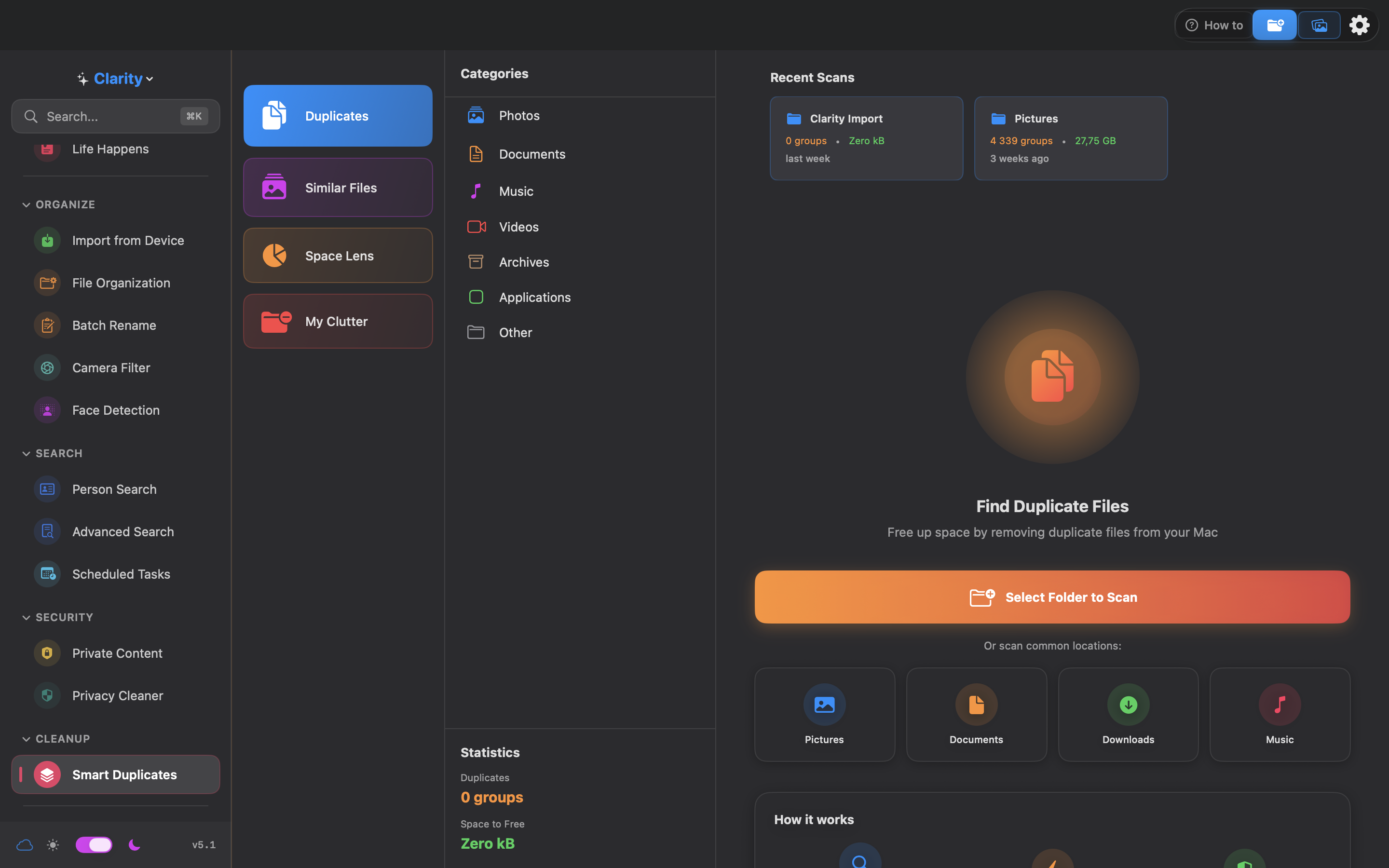 Smart Duplicates — free up space