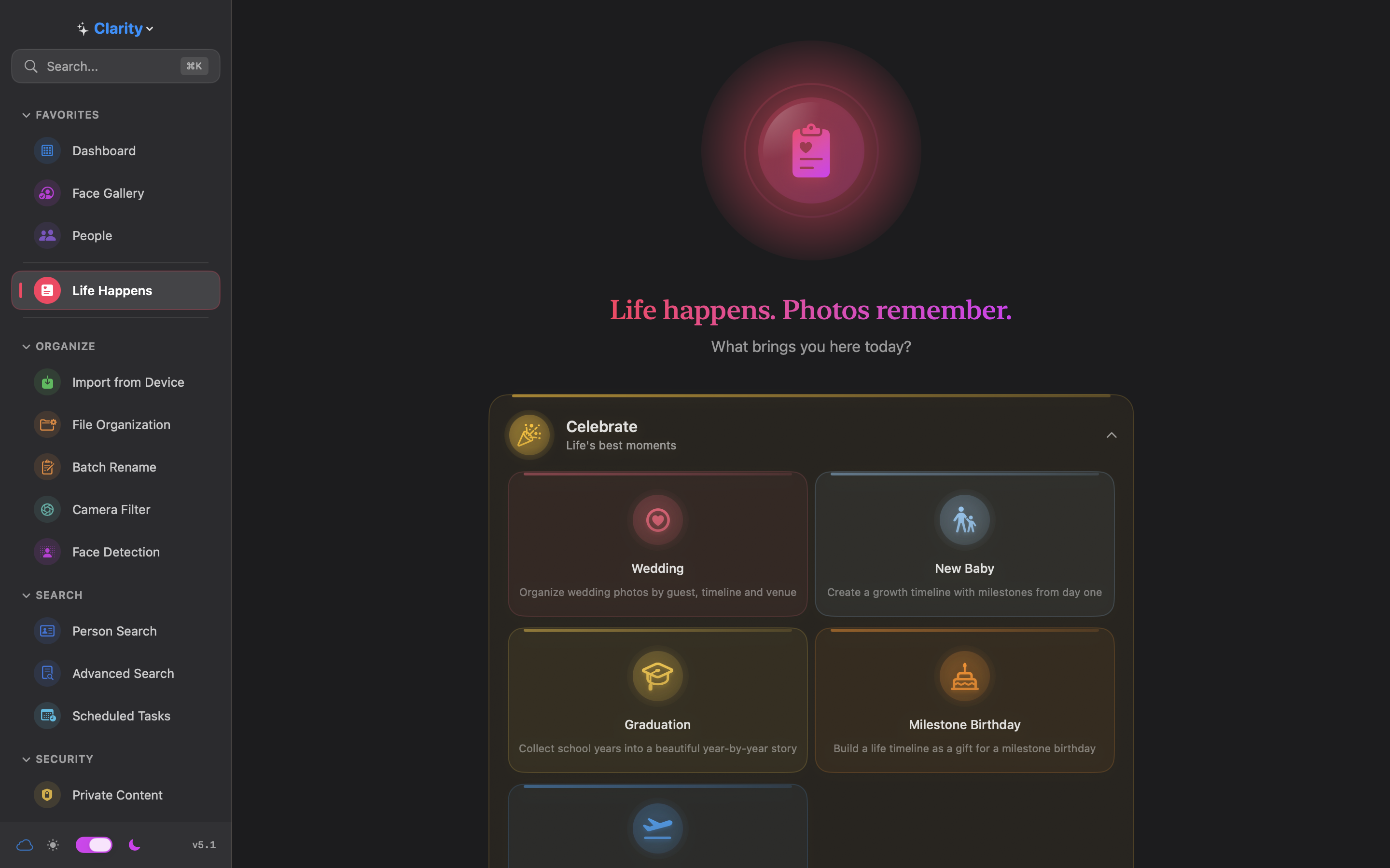 Ultimate Clarity Life Happens templates